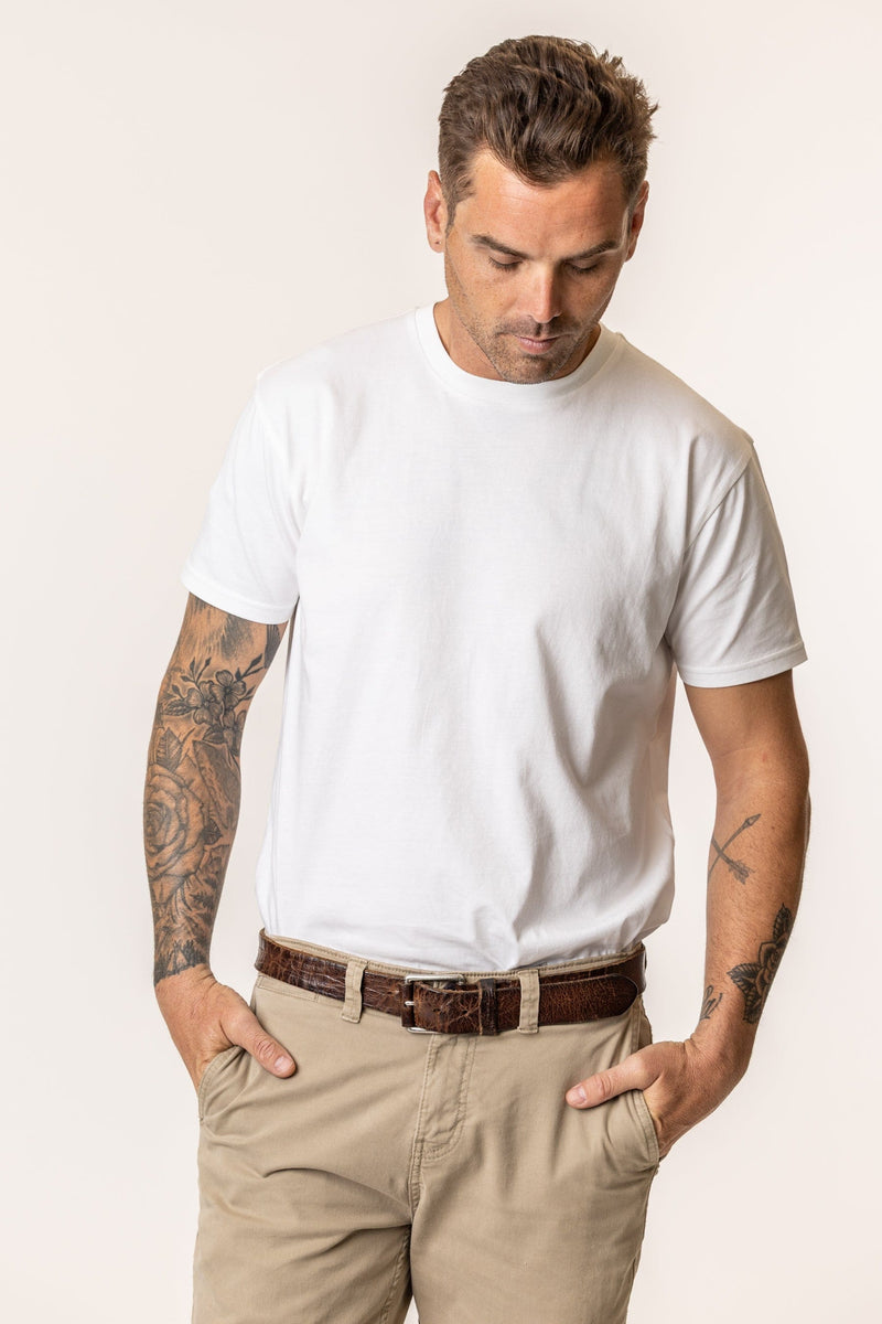 vottera White / S Men's Organic Cotton T-Shirt