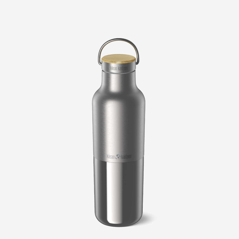 Klean Kanteen Brushed 20oz Rise Reflect Insulated Bottle with Bamboo Cap