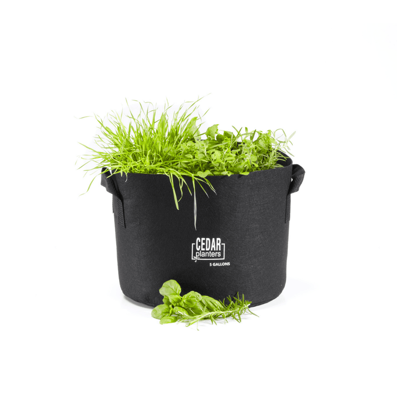 Cedar Planters Grow Bag (5 Gallon)