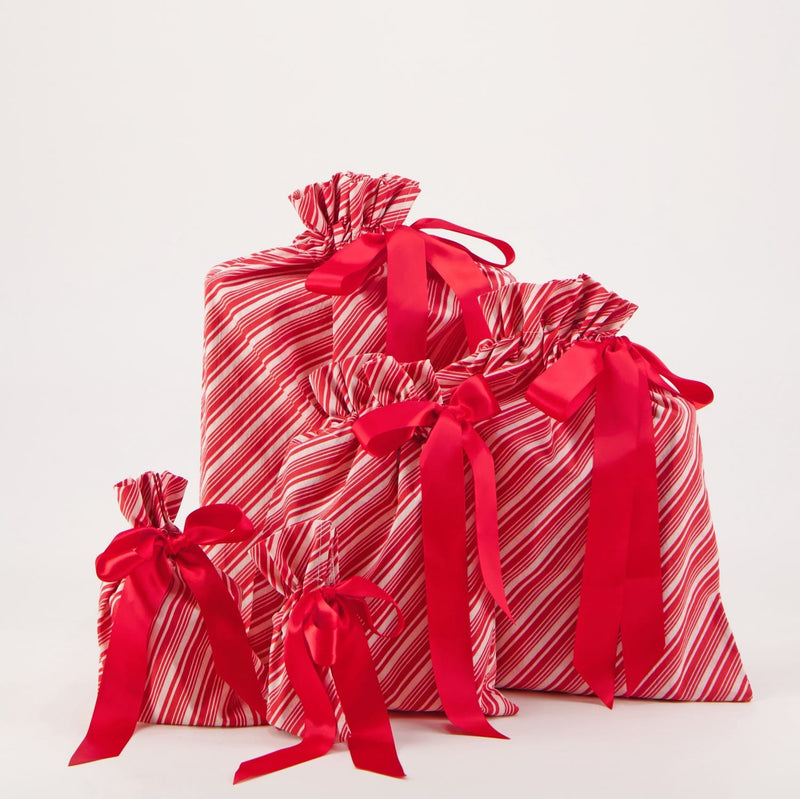 Waste Free Celebrations Set of 5 Candy Cane (Reusable Gift Bag Set)