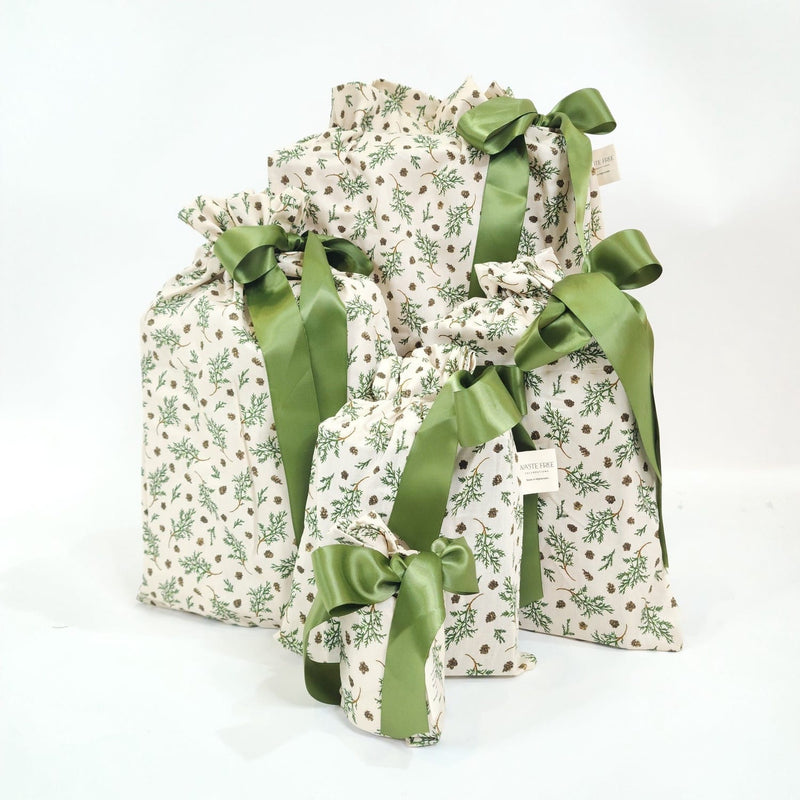 Waste Free Celebrations Set of 5 Nadarrach Pincons Reusable Gift Bag Set