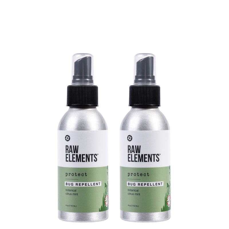 Raw Elements Natural Bug Repellent Spray - 2 Pack (4oz each)