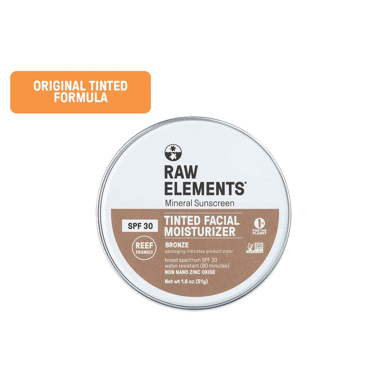 Raw Elements Tinted Face Moisturizer Spf 30 | Bronze