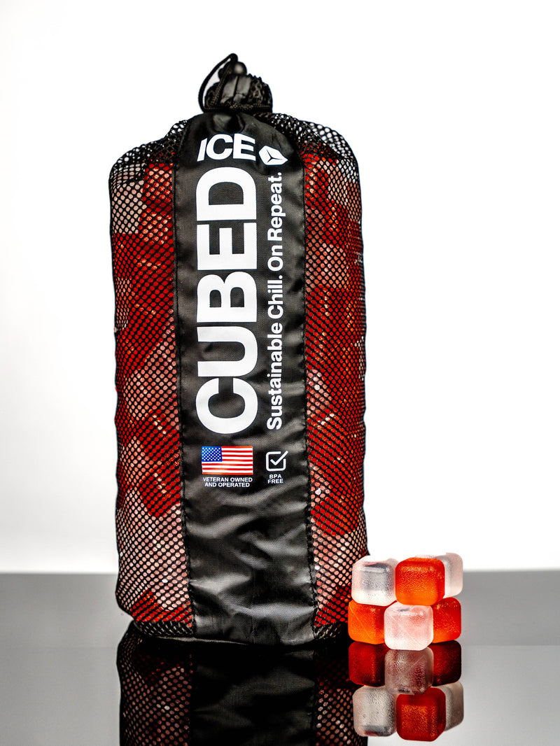 CUBED ICE CUBED ICE-Red-Clear-10lb Bag
