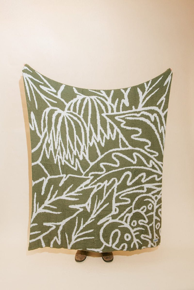 Sundream Canopy Plush Throw - Vintage Green