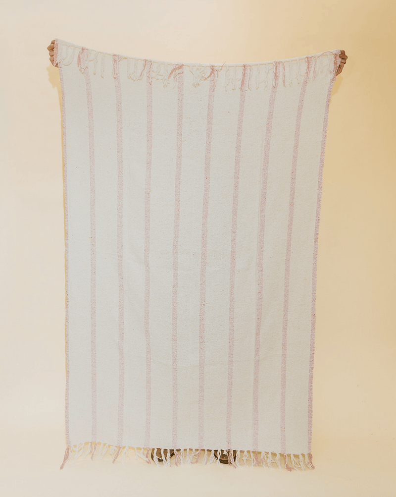 Sundream Riviera Stripe Throw - Pink