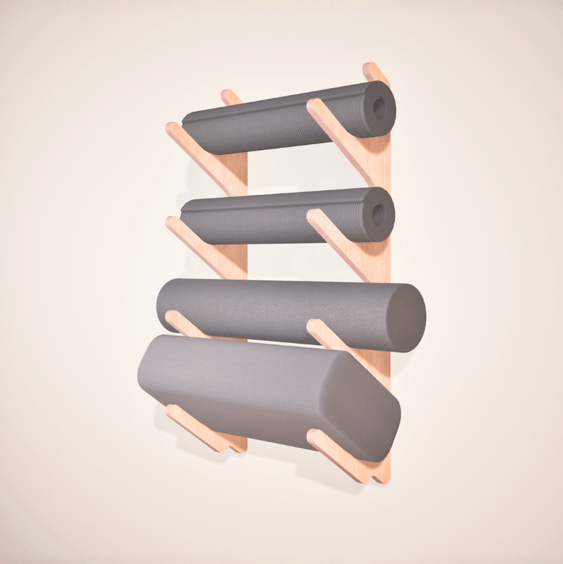Mache 4-Hook Rack Stack Rack Yoga Prop Wall Organizer