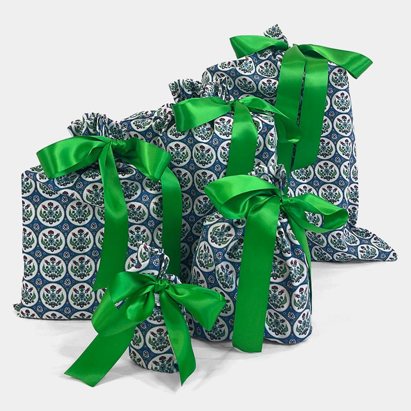 Waste Free Celebrations Set of 5 Eid Mubarak Reusable Gift Bag Set