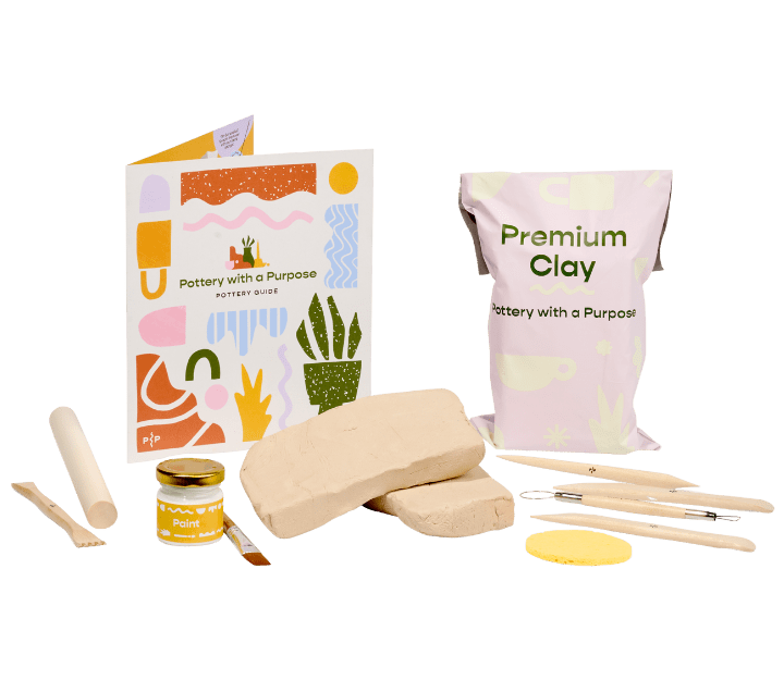 Pottery with a Purpose Beginner Pottery Kit – Air Dry