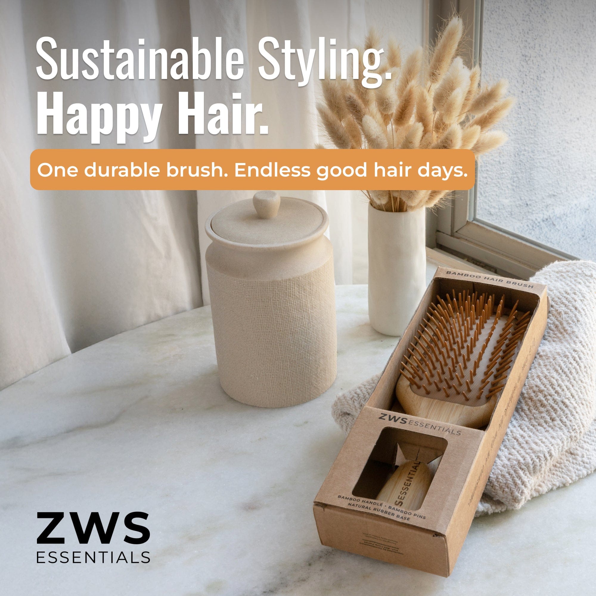 ZWS Essentials Bamboo Hair Brush