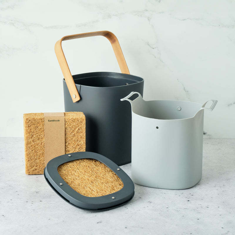 Bamboozle Home Graphite Astrik Eco-Friendly Compost Starter Kit