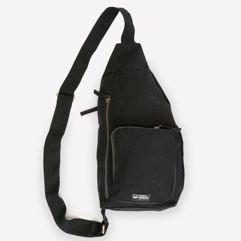Terra Thread® Ivory Black Gaia Sling Bag