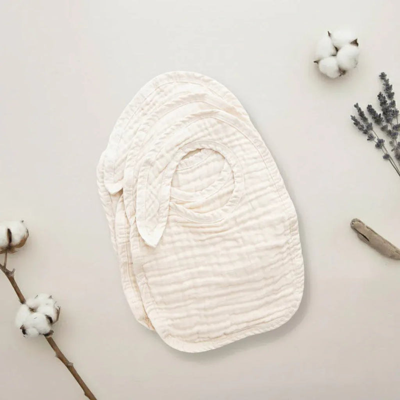 Blaynk Organic Cotton Muslin Baby Bibs 3-pack