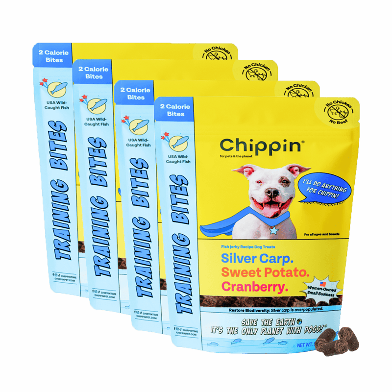 Chippin 4 Pack Fish & Sweet Potato Training Bites, 4-Pack