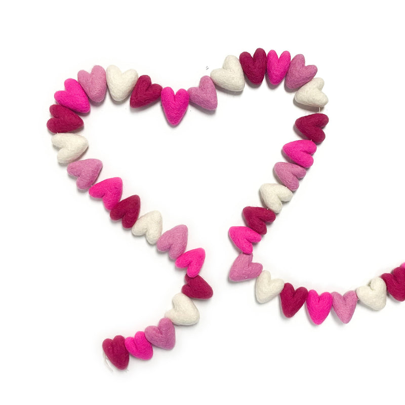 Friendsheep Love Always Pink Hearts Eco Garland