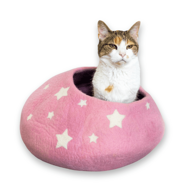 Friendsheep Rose Pink Midnight Stars Eco Kitty Cave