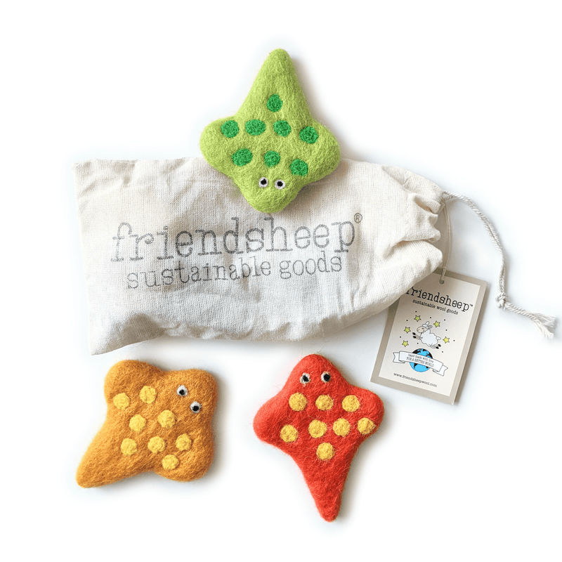 Friendsheep Spotty the Stingray and Friends - Set of 3 - Orange