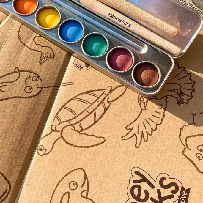Honeysticks Honeysticks Natural Watercolor Paints, Food Grade Ingredients, 8 Colors