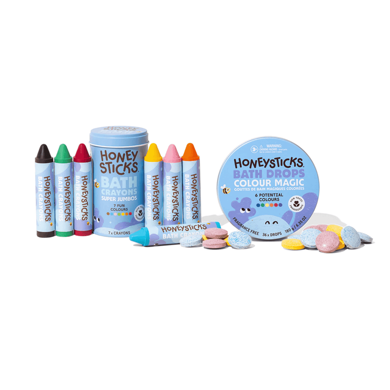 Honeysticks Ultimate Bath Fun Set Honeysticks Arts Sets, 100% Recycled Paper, Biodegradable