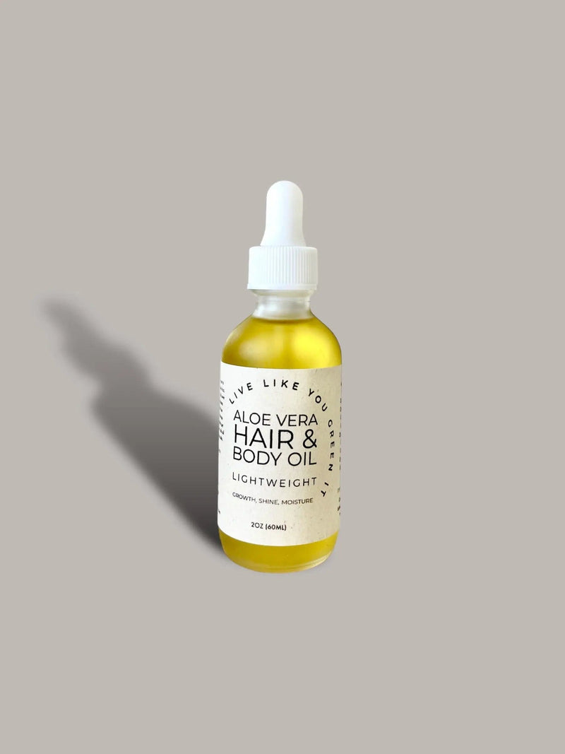 Live Like You Green It Hair Oil All Natural Aloe Vera Hair and Body Oil