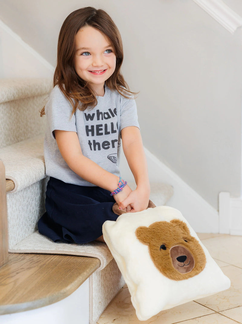 MeOMyEarth Plush Bear case with attached blanket inside