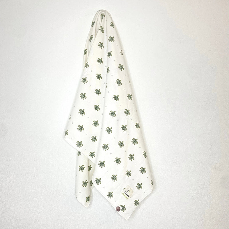 MeOMyEarth Sea Turtle Swaddle Blanket