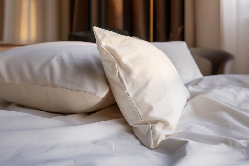 Sleep & Beyond Standard Organic Cotton Waterproof Pillow Case Encasement Pair