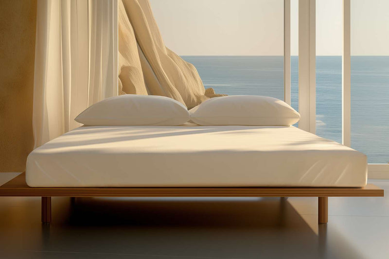 Sleep & Beyond Twin 100% Organic Cotton Sateen Fitted Sheet