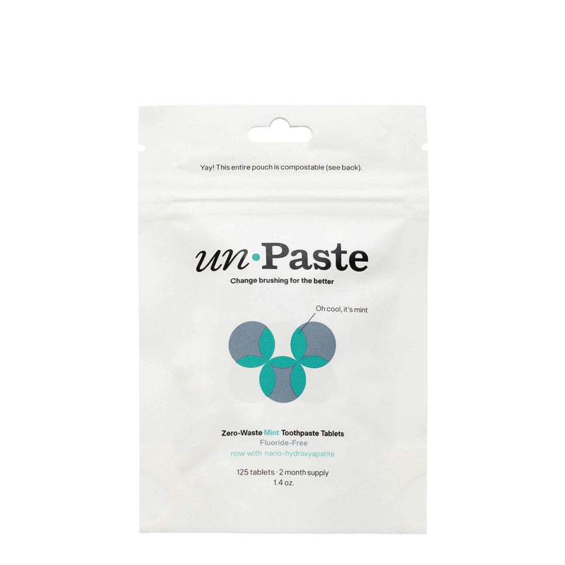 Unpaste Tooth Tabs - Zero Waste Toothpaste - With OR Without Fluoride, Vegan, Compostable