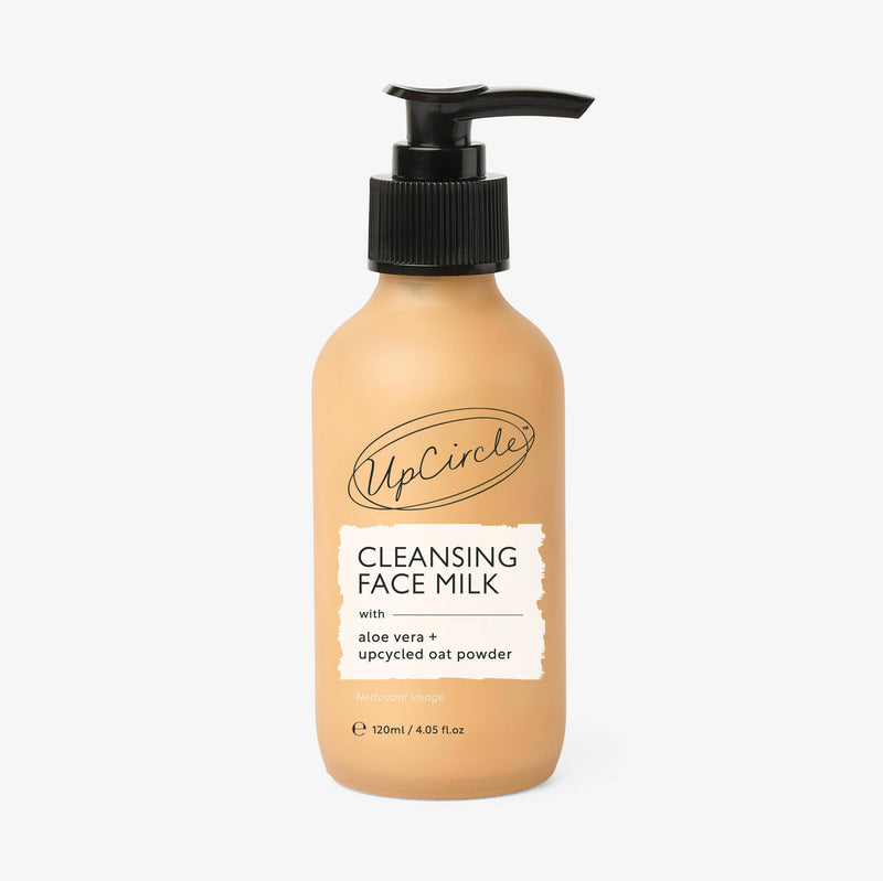 UpCircle Pump Cleansing Face Milk with Oat Powder + Aloe Vera