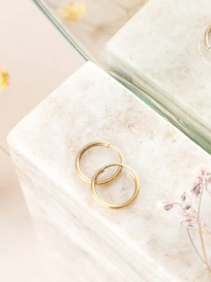wellthy® Gold Vermeil Endless Hoop Earrings