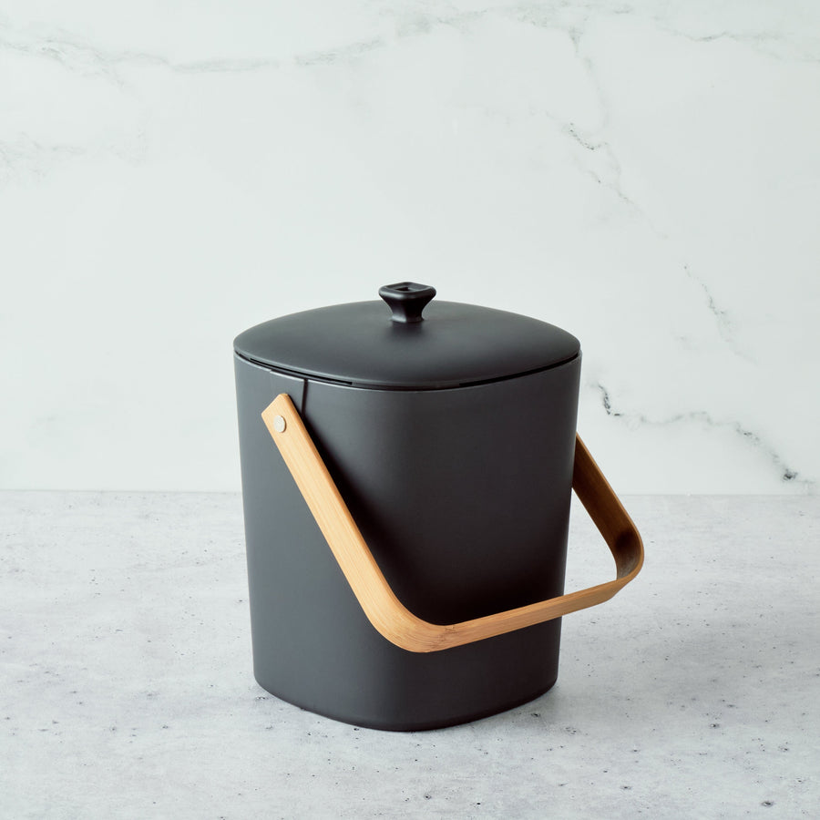 Bamboozle Home Graphite Plant-Based Countertop Compost Bin