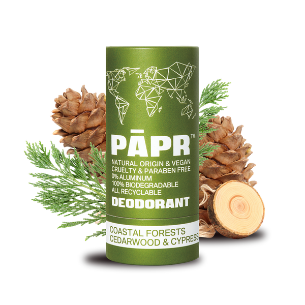 Paper Cosmetics Deodorant - Coastal Forests, Vegan, Aluminum-Free