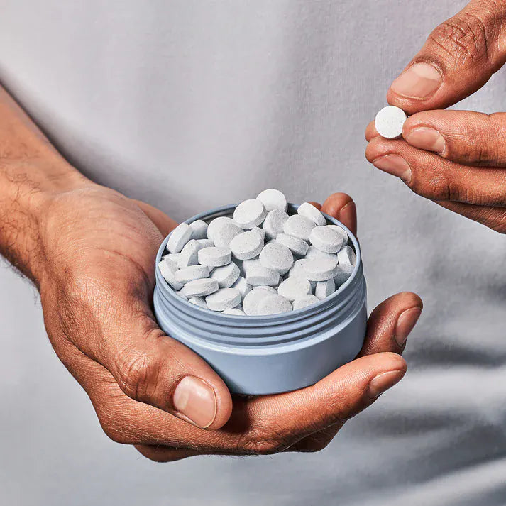 Huppy Mouthwash Tablets Mouthwash Tablets - Zero Waste Mouthwash - All Natural, Plastic-Free, Refillable, 124 ct.