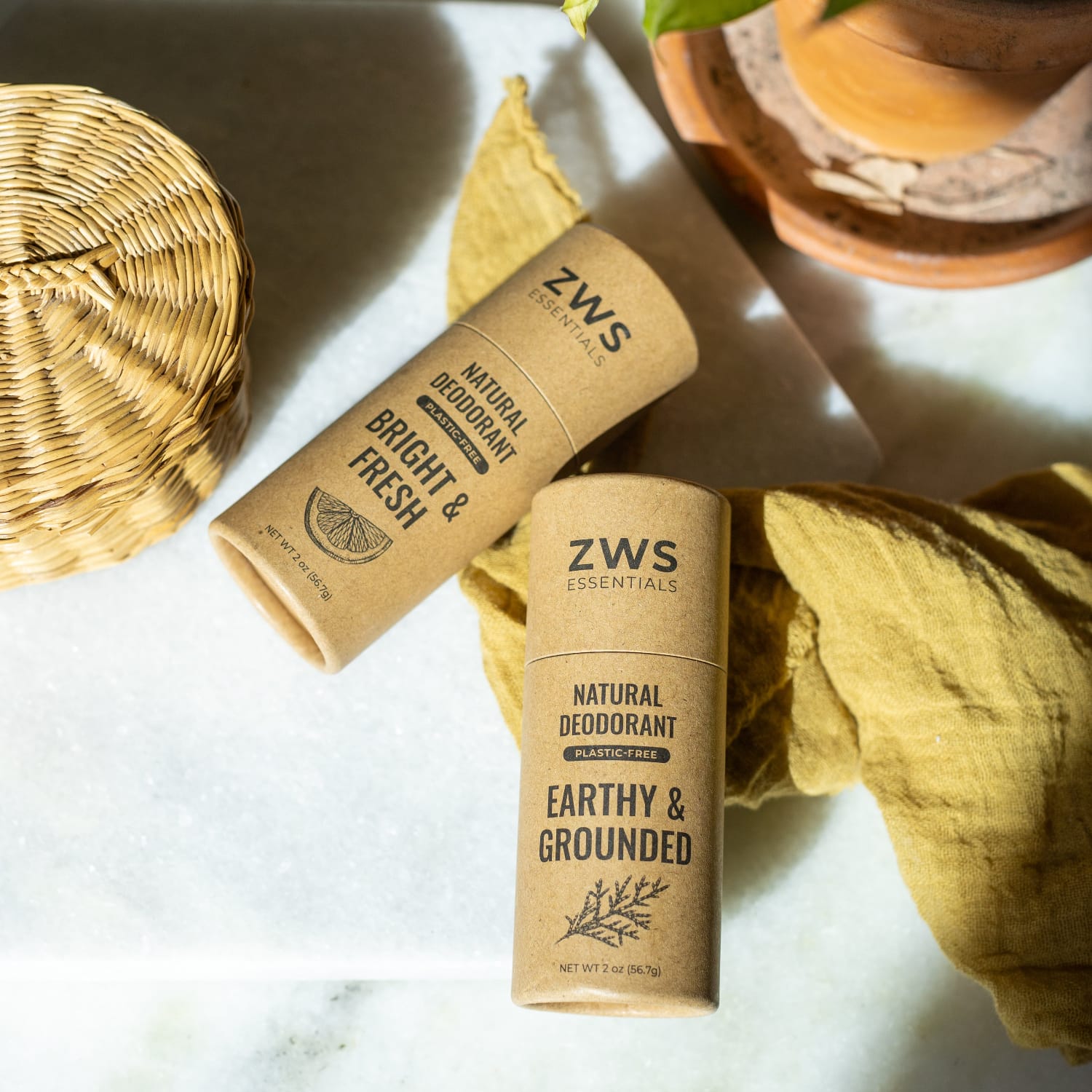 Natural Deodorant- ZWS Essentials, Aluminum-Free, Plastic-Free