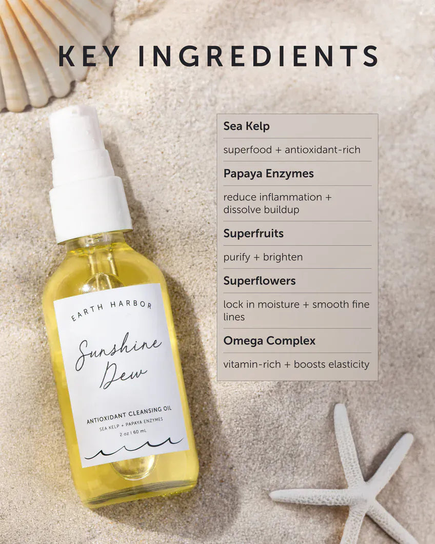 Sunshine Dew Antioxidant Cleansing Oil – ZeroWasteStore.com