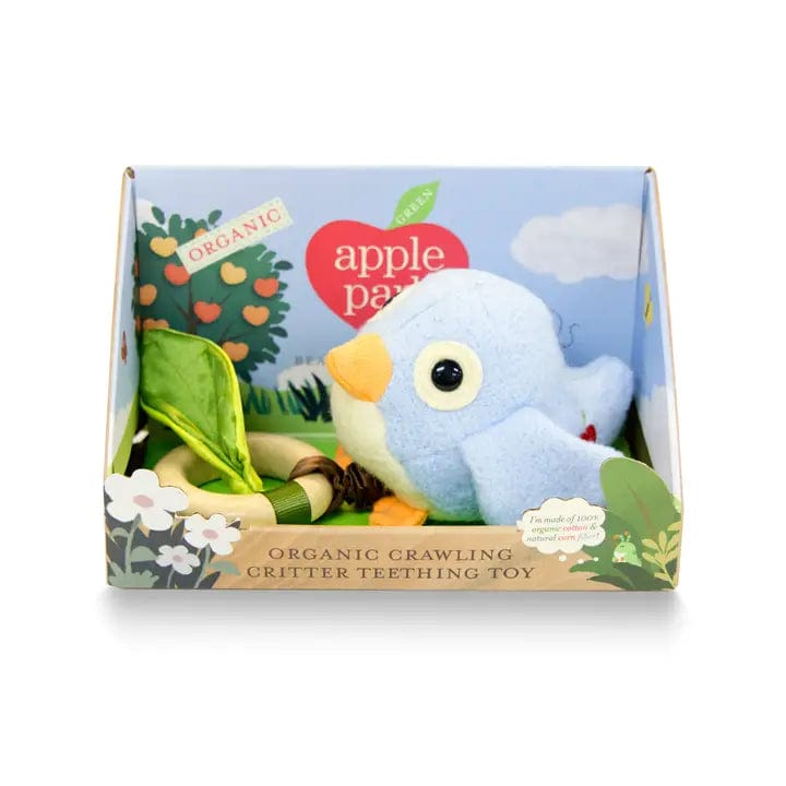 Apple Park Teething Toy - Pink or Blue Birdy