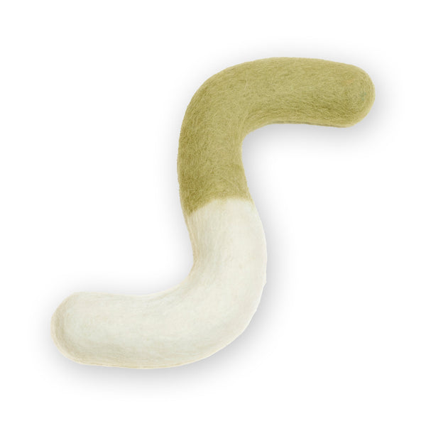 Awoo LIME Noodle Felt Dog Toy