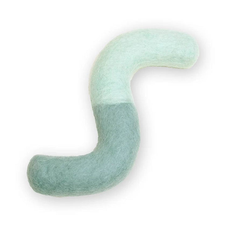 Awoo Pets AQUA BLUE Noodle Felt Dog Toy