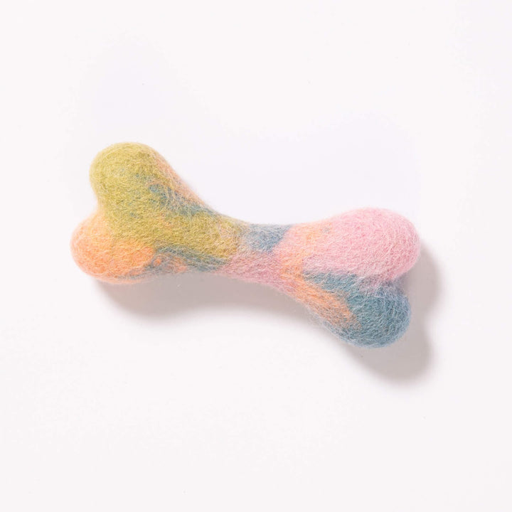 Awoo Pets OMBRE Handcrafted Felt Bone Dog Toy