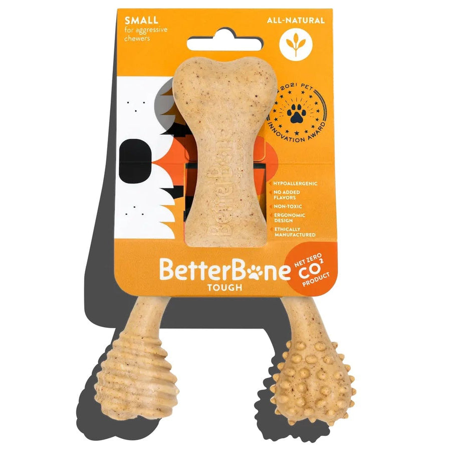 BetterBone All Natural Dog Bone - Eco Friendly Dog Toy - Non-Splintering, Nylon Free
