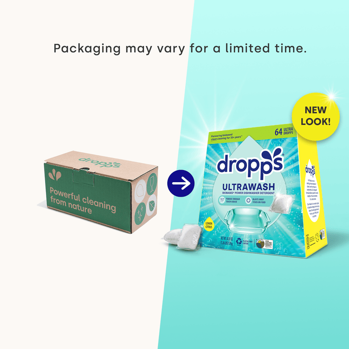 Dropps Dishwasher Detergent Pods- Unscented or Lemon