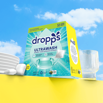 Dropps Single Box (32 Loads) / Lemon Dishwasher Detergent Pods- Unscented or Lemon