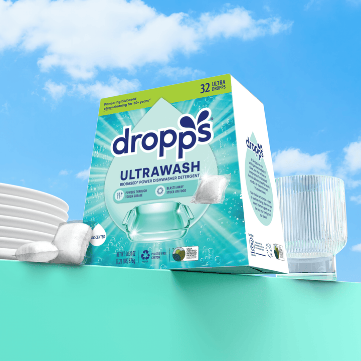 Dropps Single Box (32 Loads) / Unscented Dishwasher Detergent Pods- Unscented or Lemon