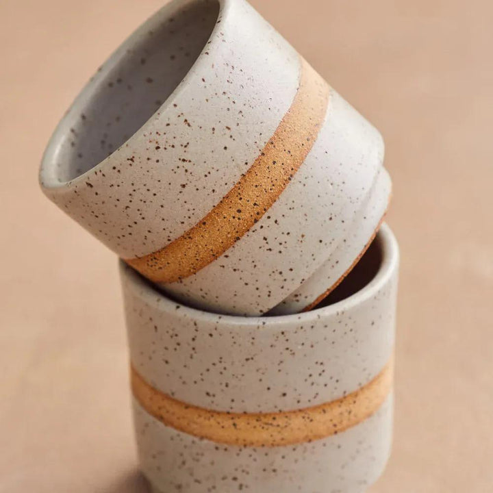 Earth and Element Tiny Cups - Stoneware Cups, Multiple Colors, Handmade in USA