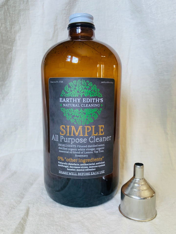 Earthy Edith’s 32oz Refill with stainless steel funnel SIMPLE All Purpose Cleaner