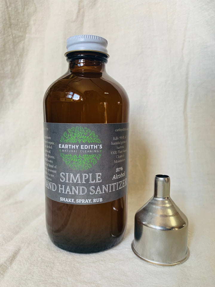 Earthy Edith’s 8oz Refill with Stainless Steel Funnel Grand Hand Sanitizer