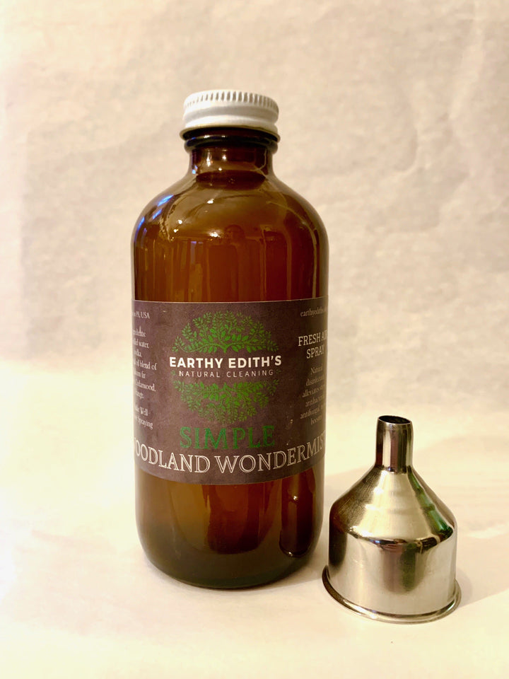 Earthy Edith’s 8oz refill with stainless steel funnel SIMPLE Woodland Wondermist