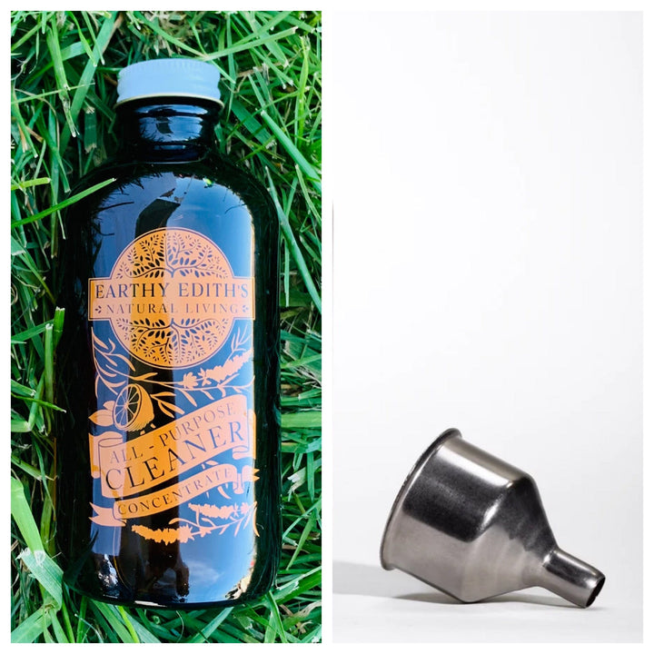 Earthy Edith’s Concentrate with stainless steel funnel SIMPLE All Purpose Cleaner