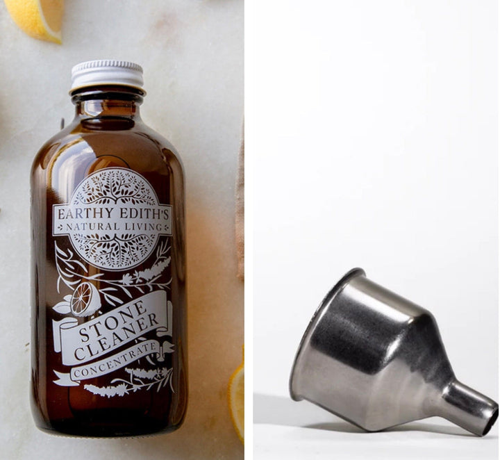 Earthy Edith’s Concentrate with stainless steel funnel SIMPLE Stone Cleaner